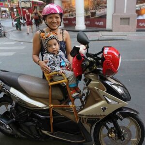 Ghế mây dùng cho xe máy tay ga