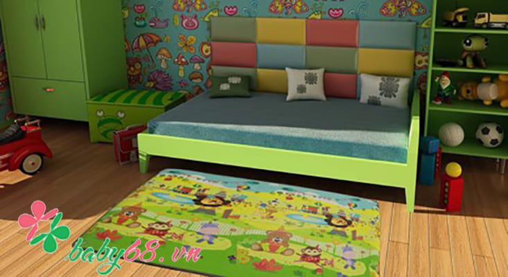 Thảm chơi Pamama 1 mặt – Phương tiện giao thông P0203