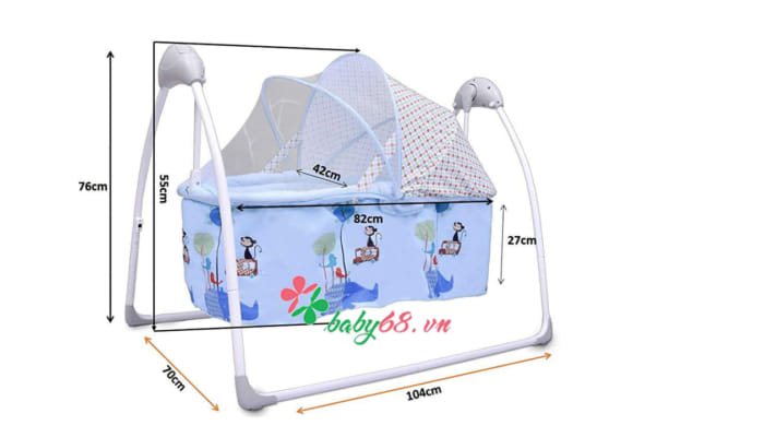 Nôi tự động cao cấp cho bé Mastela SG239