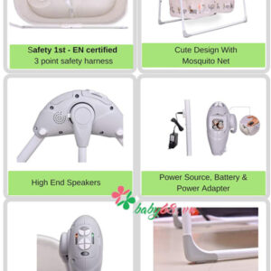 Nôi tự động cao cấp cho bé Mastela SG239