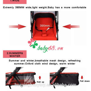 Xe đẩy cho bé Baobaohao 736S