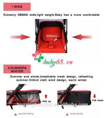 Xe đẩy cho bé Baobaohao 736S