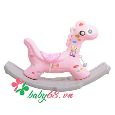 Ngựa bập bênh có đèn có nhạc cho bé