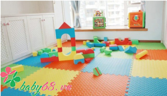 Thảm xốp lót sàn 4 miếng trơn 60x60cm