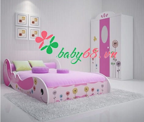 Giường đơn cá voi GD13