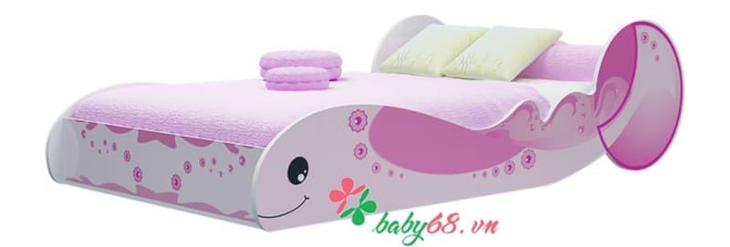 Giường đơn cá voi GD13