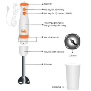 Máy xay cầm tay Fatzbaby Deluxe 4 FB5216BL