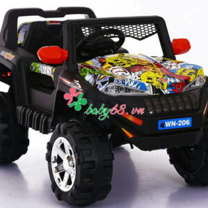 Xe O To Dien Tre Em Wn 206 Mau Hoa Tiet 3