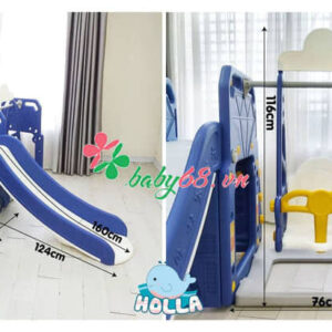 Cầu Trượt Xích đu ô Tô Holla Màu Xanh 5(1)