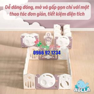 Quây Tên Lửa Holla 160x200cm Màu Xanh 7(1)