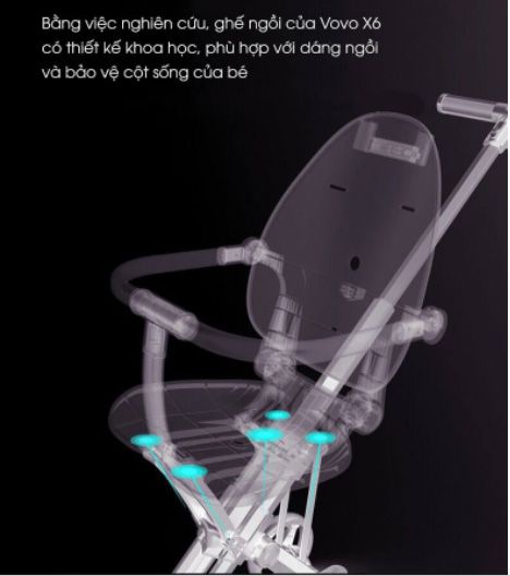 Xe đẩy du lịch gấp gọn cao cấp Vovo Playkids X6