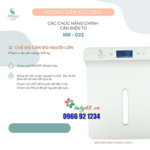 Cân điện Tử Thông Minh Moaz Bébé Mb 022 1