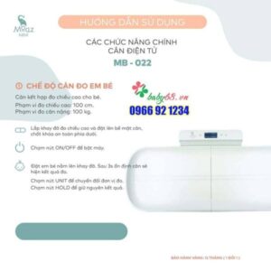 Cân điện Tử Thông Minh Moaz Bébé Mb 022