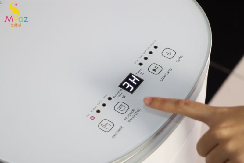 Máy giặt quần áo kèm sấy khô cho bé Moaz BÉBÉ MB-068 4 cong dung may say quan ao tre em