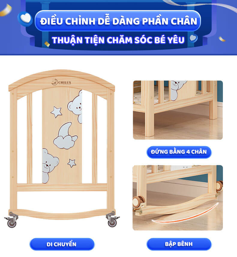Điều chỉnh dễ dàng phần chân