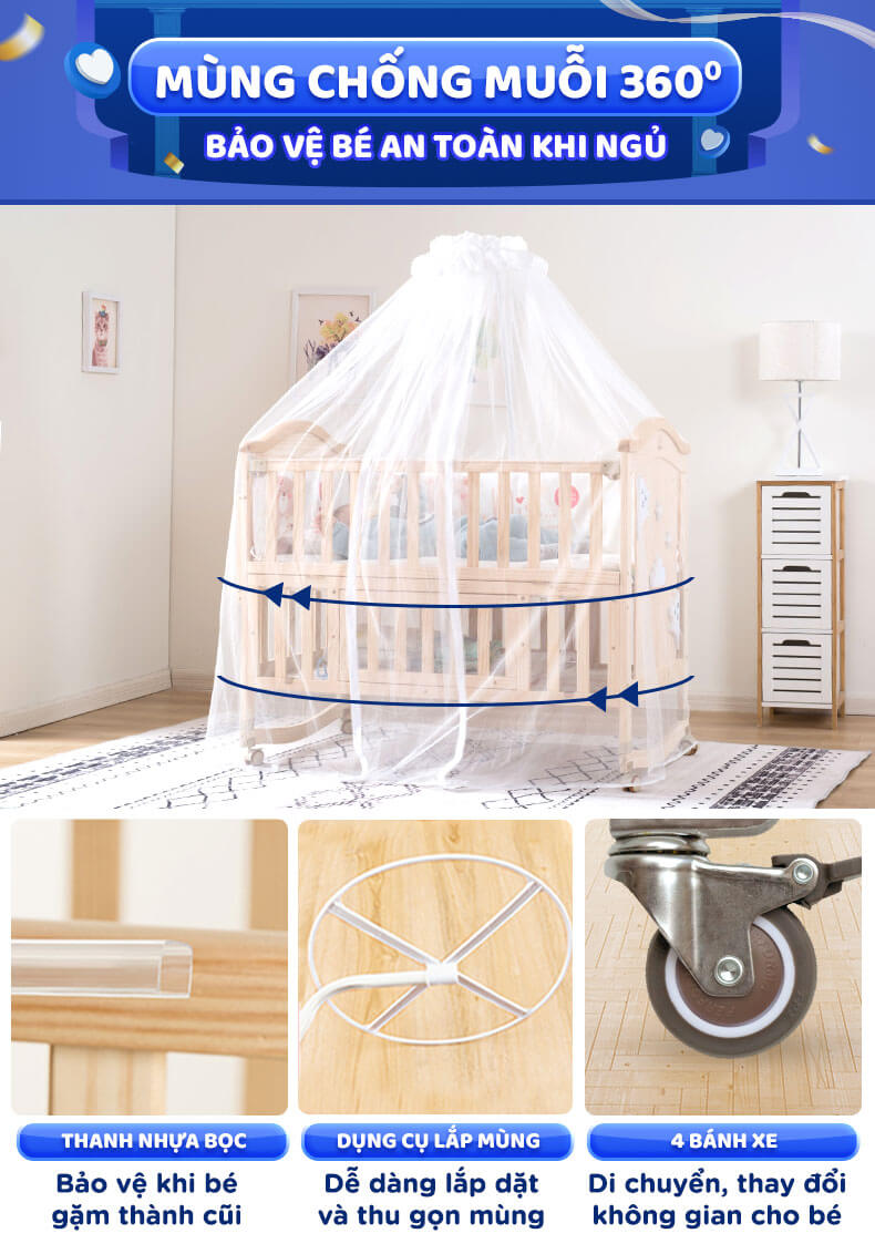 Mùng chống muỗi bảo vệ an toàn cho bé mung-chong-muoi-bao-ve-be-an-toan-khi-ngu