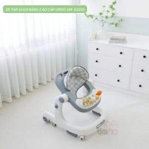 Xe tập đi đa năng Umoo UM 02256 – 4in1 xe đẩy + Bàn ăn dặm + Bàn chơi, điều chỉnh 6 mức cao - Ảnh 11
