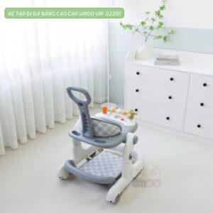 Xe tập đi đa năng Umoo UM 02256 – 4in1 xe đẩy + Bàn ăn dặm + Bàn chơi, điều chỉnh 6 mức cao - Ảnh 12