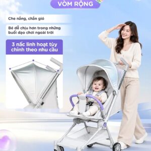 Xe đẩy gấp gọn Chilux M05 cho bé an toàn và tiện lợi - Ảnh 12