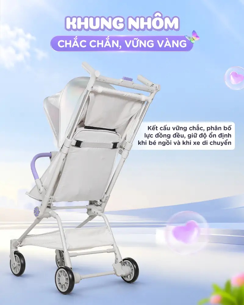Xe đẩy gấp gọn Chilux M05 cho bé an toàn và tiện lợi - Ảnh 16