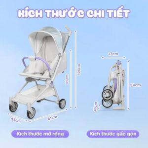 Xe đẩy gấp gọn Chilux M05 cho bé an toàn và tiện lợi - Ảnh 20