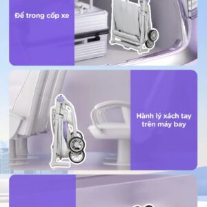Xe đẩy gấp gọn Chilux M05 cho bé an toàn và tiện lợi - Ảnh 5