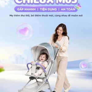 Xe đẩy gấp gọn Chilux M05 cho bé an toàn và tiện lợi - Ảnh 21