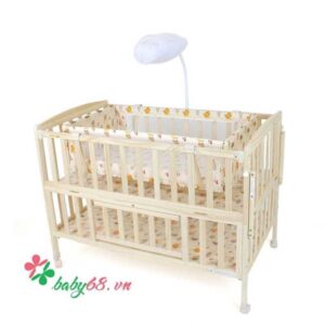 Bộ giường cũi nôi gỗ đa năng cao cấp