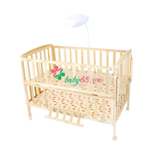 Bộ giường cũi nôi gỗ đa năng cao cấp