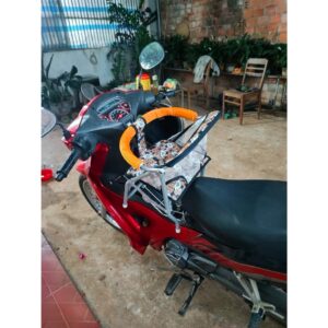 Ghế ngồi xe số xếp gọn có vòng bảo vệ - Ảnh 9