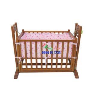 Nôi Gỗ đa Năng Màu Cánh Gián ở đâu Tốt 600x600