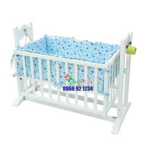 Nôi Gỗ Trẻ Em đa Năng Vnn201 Màu Trắng Giá Bao Nhiêu 600x600