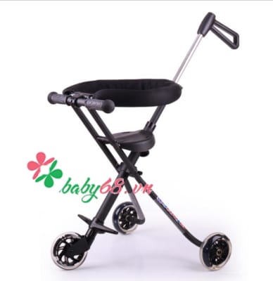 Xe đẩy 3 bánh gấp gọn thông minh