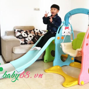 Cầu trượt trẻ em có xích đu Hàn Quốc K20