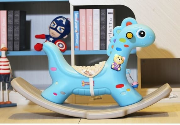 Ngựa bập bênh có đèn có nhạc cho bé