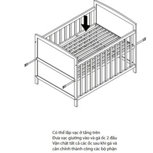 Giường cũi Forkids 80x120cm