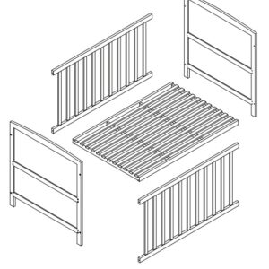 Giường cũi Forkids 80x120cm