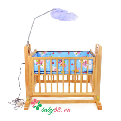 Nôi gỗ đa năng màu tự nhiên Autoru AUWCH4