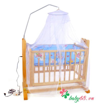 Nôi gỗ đa năng màu tự nhiên Autoru AUWCH4