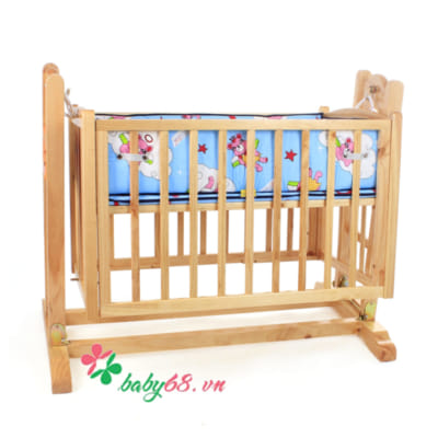 Nôi gỗ đa năng màu tự nhiên Autoru AUWCH4