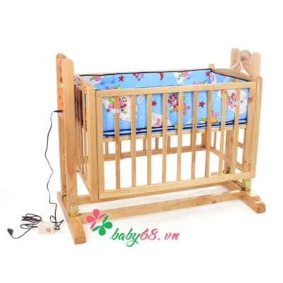 Nôi gỗ đa năng màu tự nhiên Autoru AUWCH4