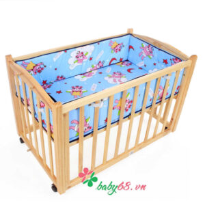 Nôi gỗ đa năng màu tự nhiên Autoru AUWCH4