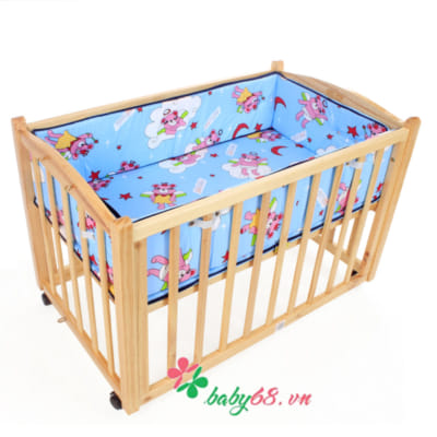 Nôi gỗ đa năng màu tự nhiên Autoru AUWCH4