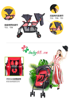 Xe đẩy đôi Baobaohao 705