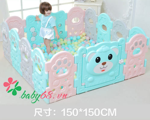 Quây cũi nhựa Teddy