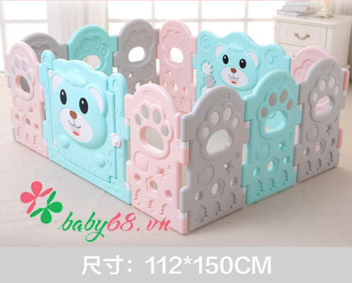 Quây cũi nhựa Teddy