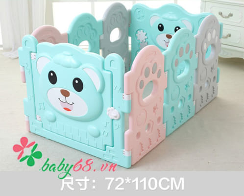 Quây cũi nhựa Teddy