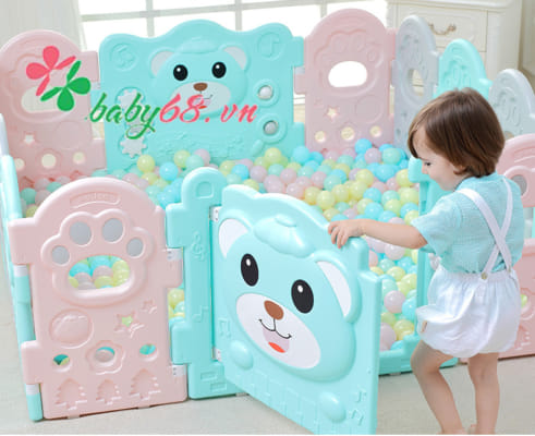 Quây cũi nhựa Teddy