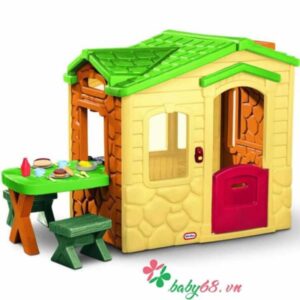0011483 Nha Choi Picnic Mo Hinh Nha Pho Natural Little Tikes Lt 172298