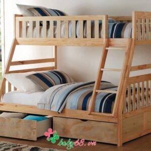 Giuong Tang 1m4 Bb014 Mau Nau Do Kem Hoc Keo 1535